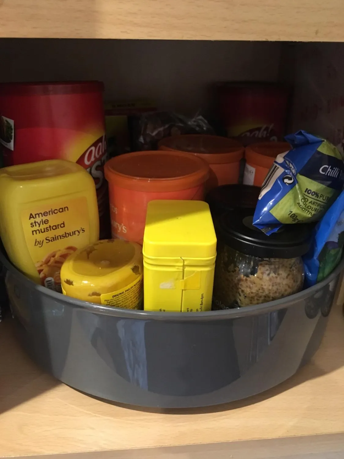 mDesign Lazy Susan Gewürzregal Dreh 2-stöckig 2er-Set