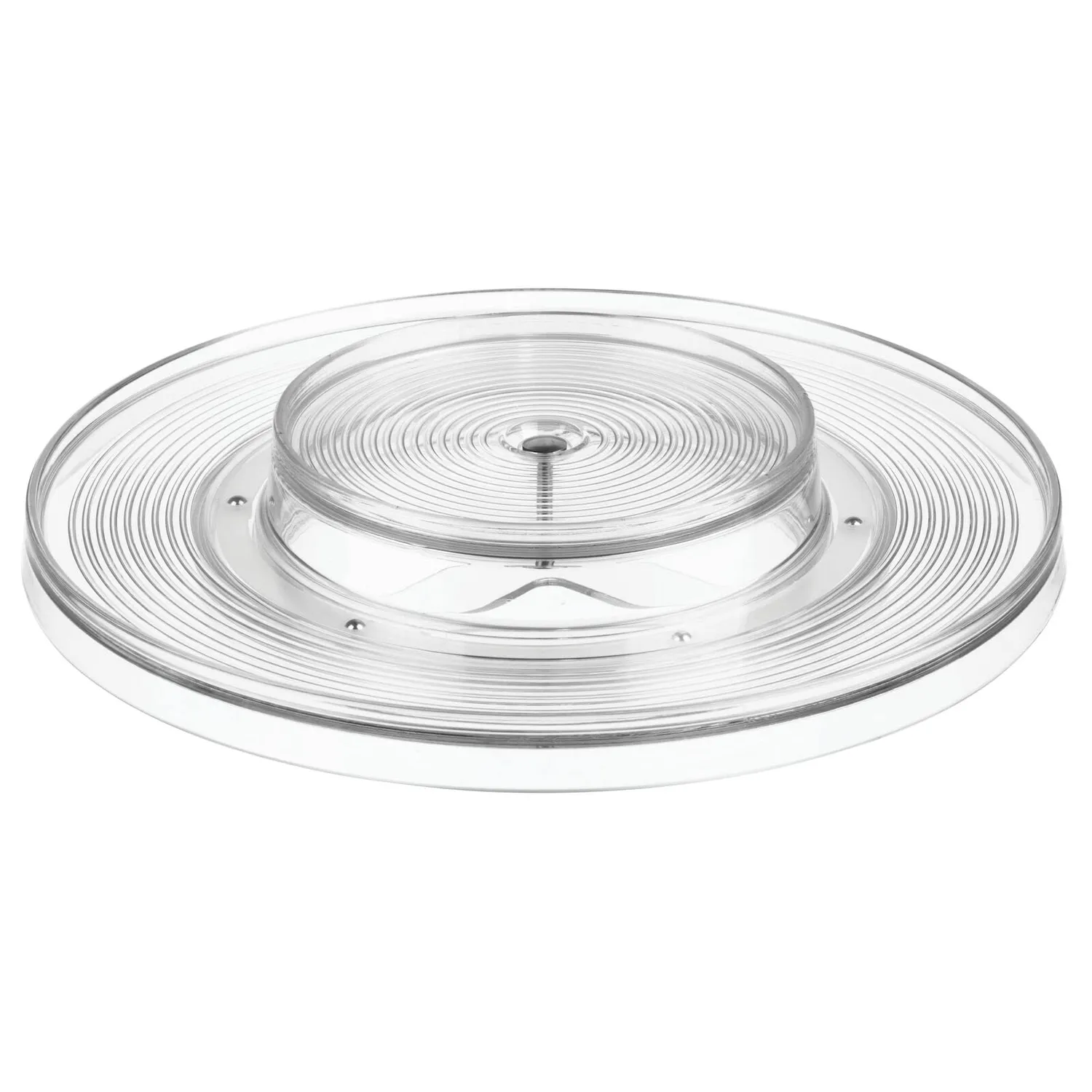 mDesign Lazy Susan Drehteller Organizer 2 Ebenen klar