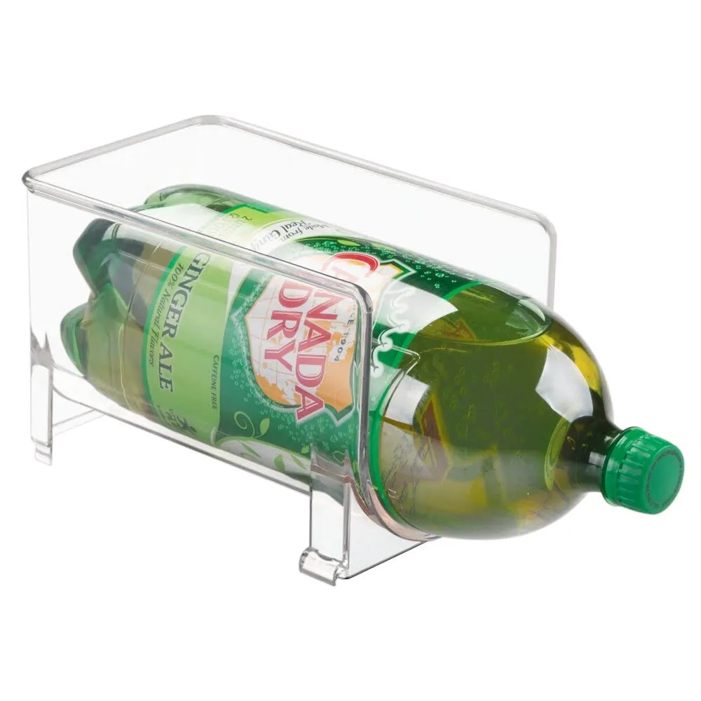 M Design Flaschenregal Kunststoff 2er-Set durchsichtig stapelbar