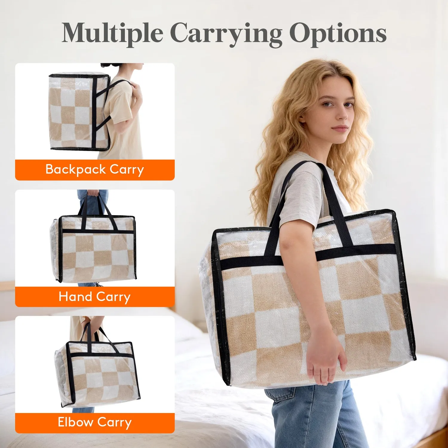 Lifewit Aufbewahrungstaschen transparent 6er Pack