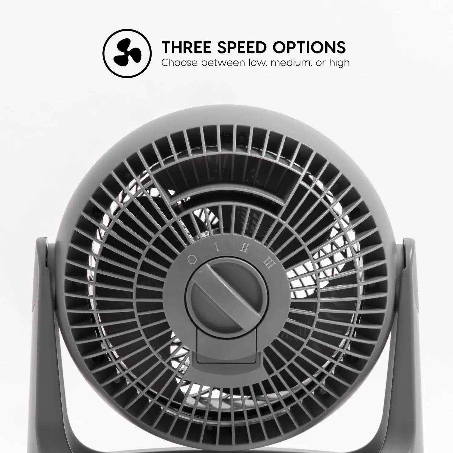 Iris Ohyama Woozoo PCF-HE18 Tischventilator Grau 23m²