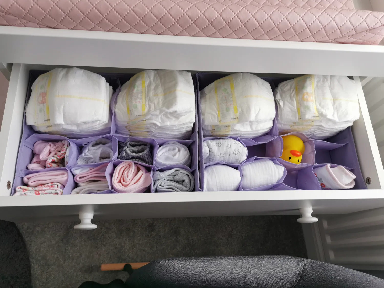 mDesign Schrank Organizer 8er Set creme Stoffboxen