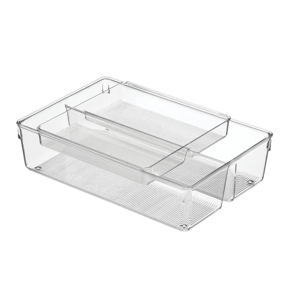 mDesign Schubladen Organizer Besteckeinsatz 30,5cm 4 Fächer