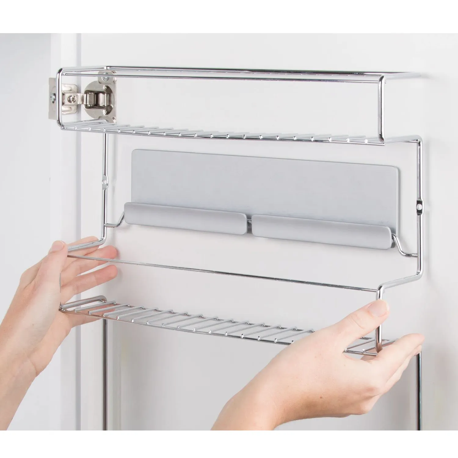 mDesign AFFIXX Gewürzregal selbstklebend 2er-Set Metall