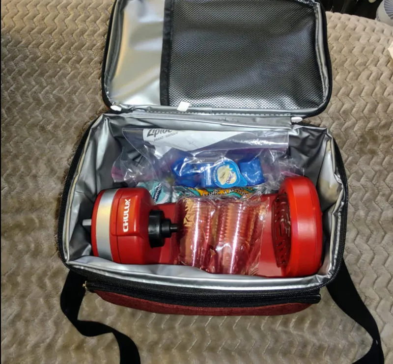 Lifewit Large Lunch Cooler Kühltasche 30L Grau isoliert
