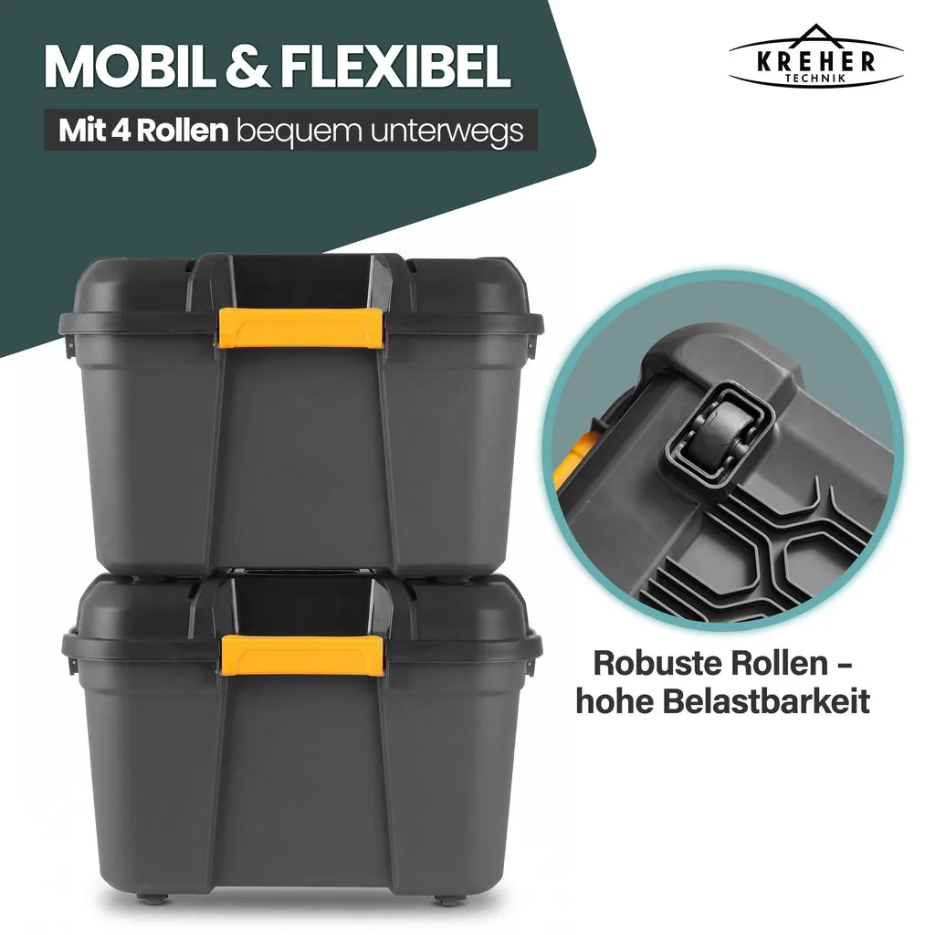 Kreher Bunker Aufbewahrungsbox 120 L wasserdicht schwarz
