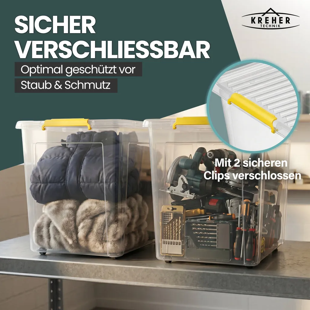 Kreher Simple Store Aufbewahrungsbox 145L transparent