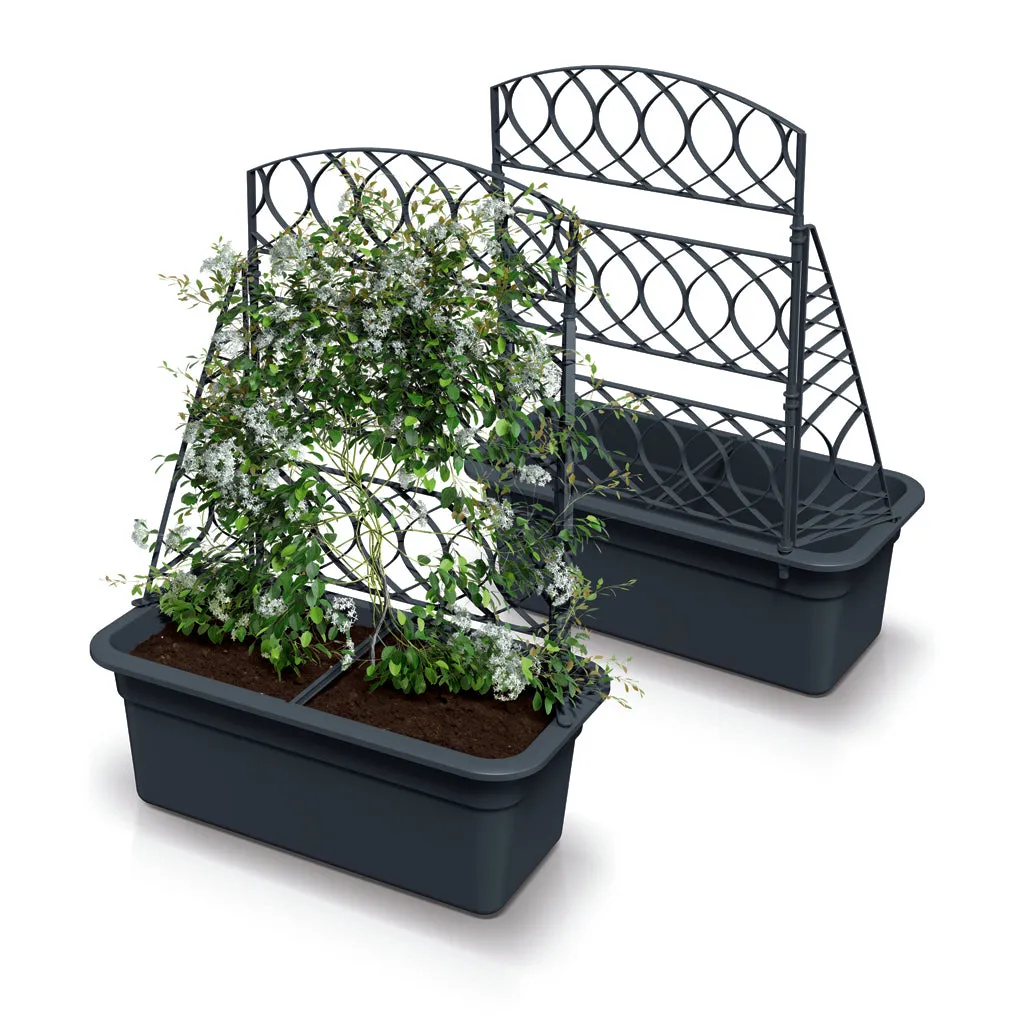 Kreher Bloomie Spalier Pflanzkasten Anthrazit 1er Set