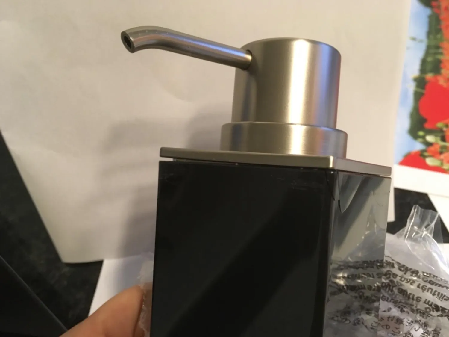 mDesign 17974MDBAEU Seifenspender 300ml 2er-Set schwarz