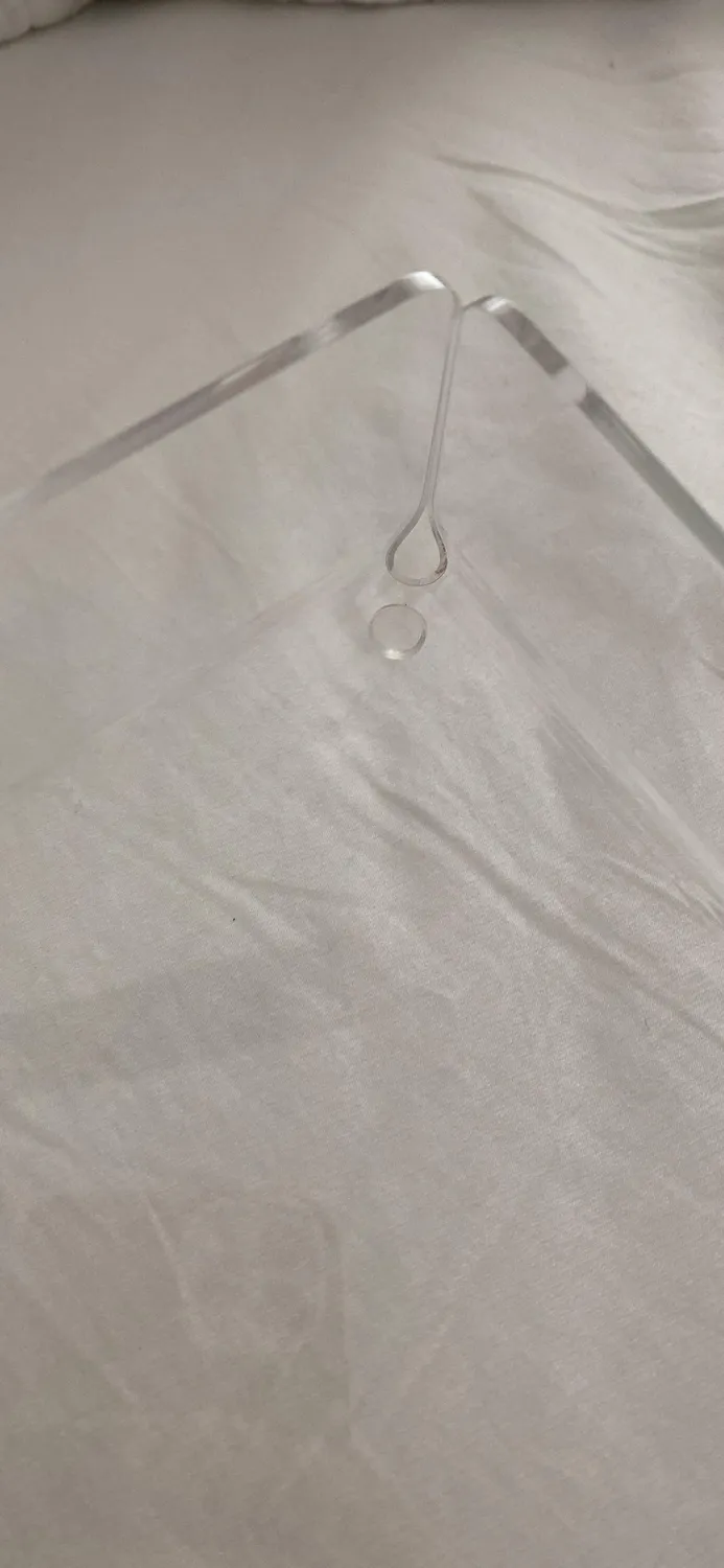 mDesign Serviertablett Transparent 2er Set Griffe