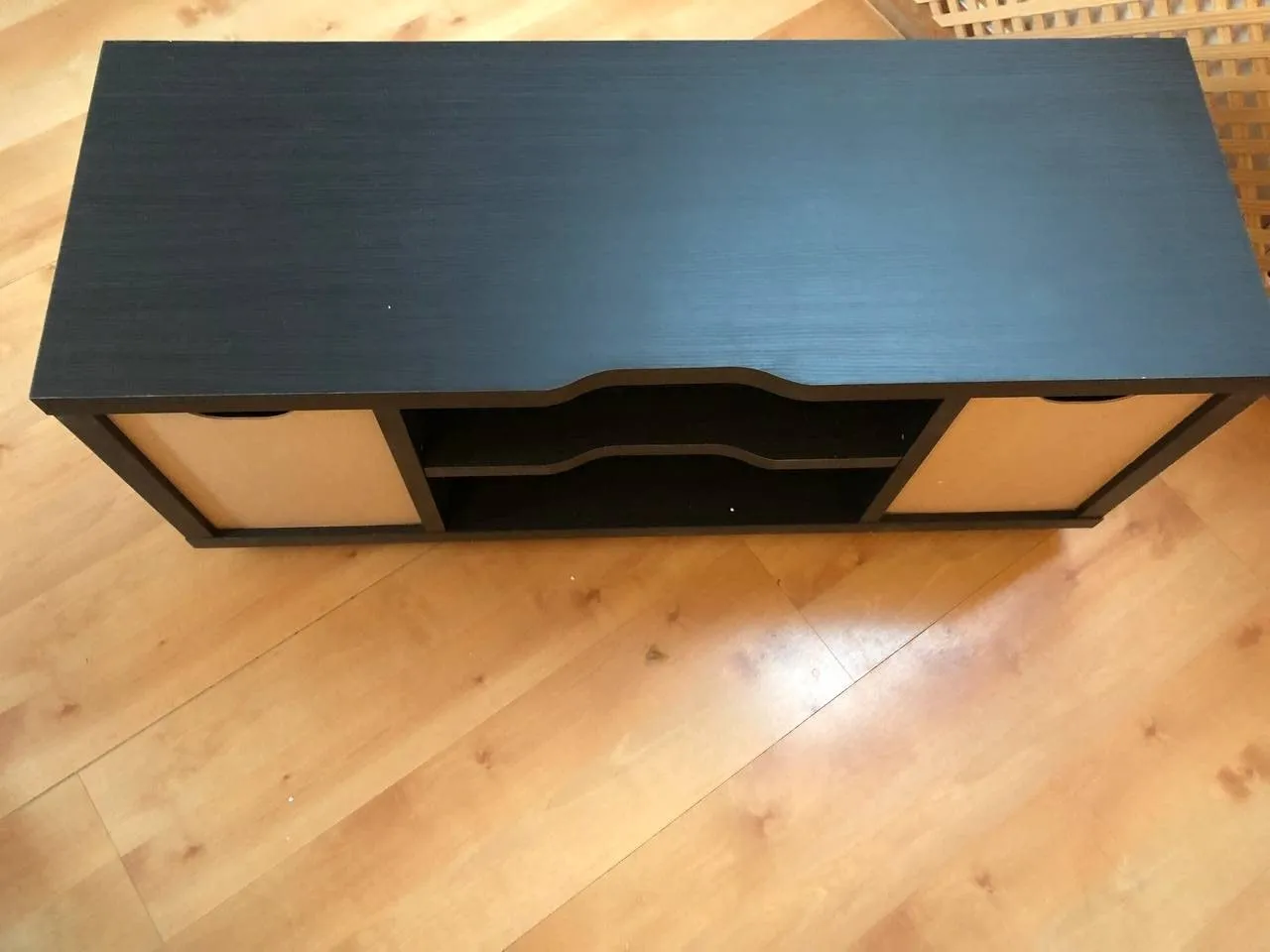 Iris Ohyama OTS-100S Lowboard schwarze Eiche 100 cm