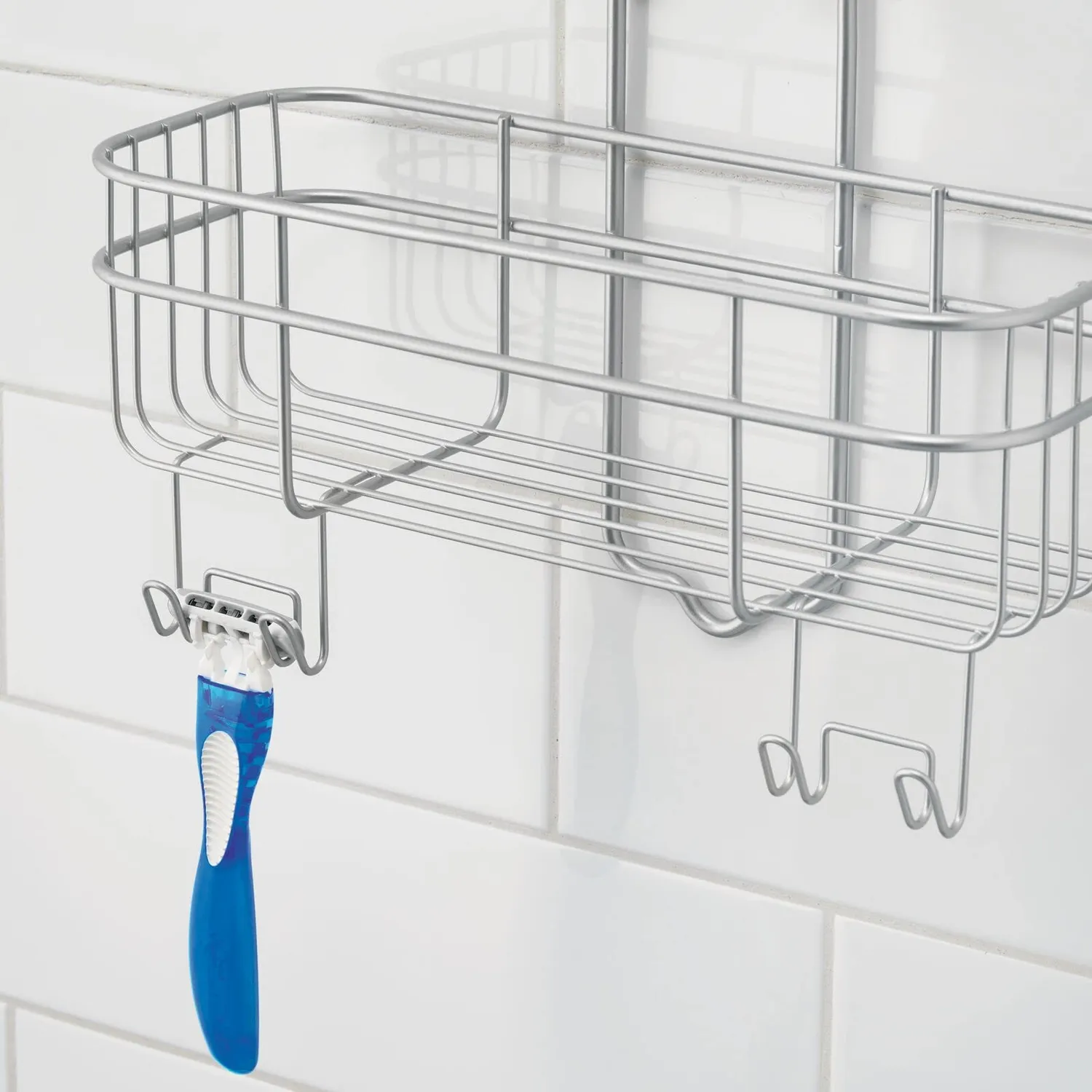 mDesign 8950MDBSTEU Duschregal Silber Metall zum Hängen