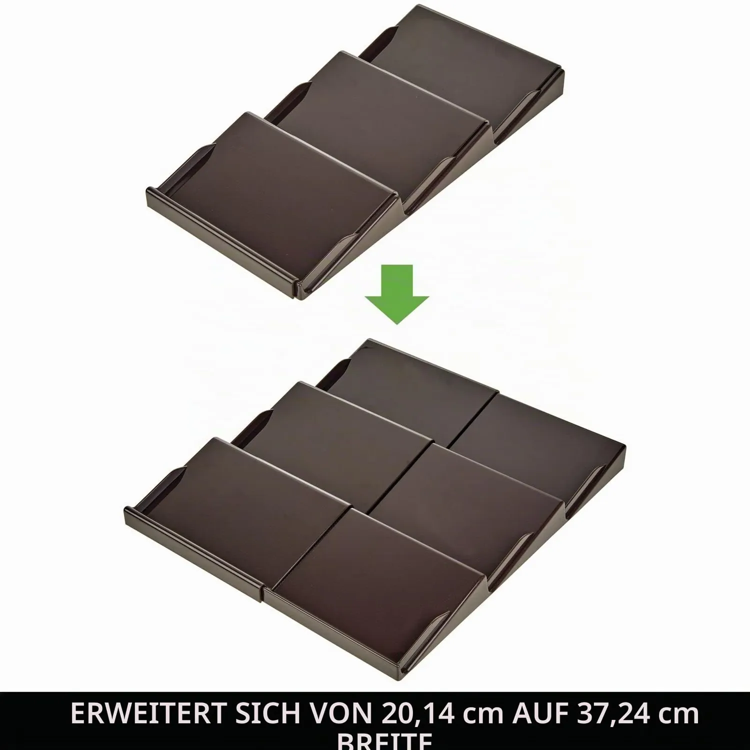 mDesign Gewürzhalter Schubladeneinsatz 3 Ebenen bronze