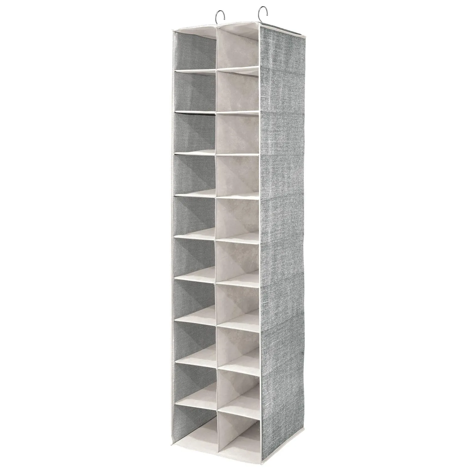 mDesign Hängeorganizer 20 Fächer schwarz-creme