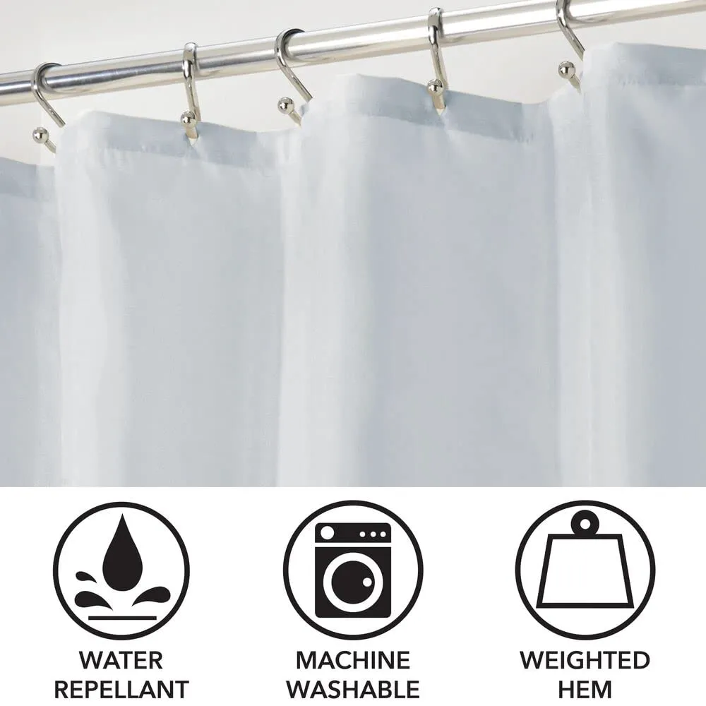 mDesign 03996MDSCEU Duschvorhang 183x183 hellblau wasserabweisend