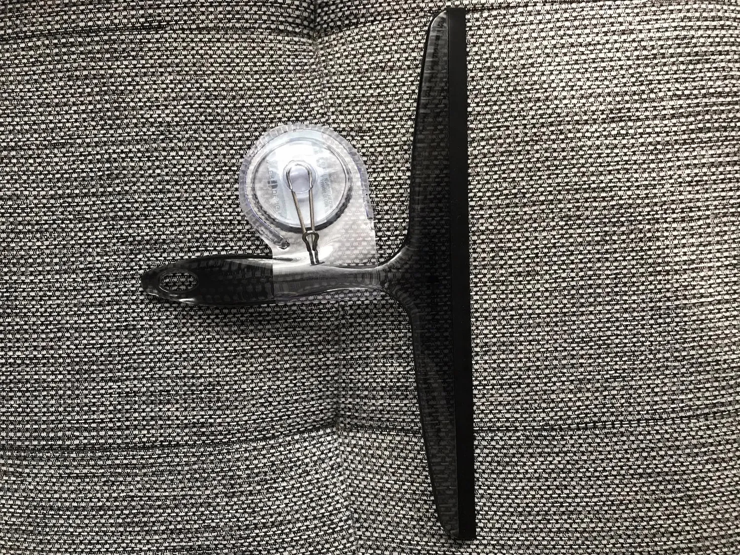 mDesign Duschabzieher 30,5 cm Schwarz Saugnapf