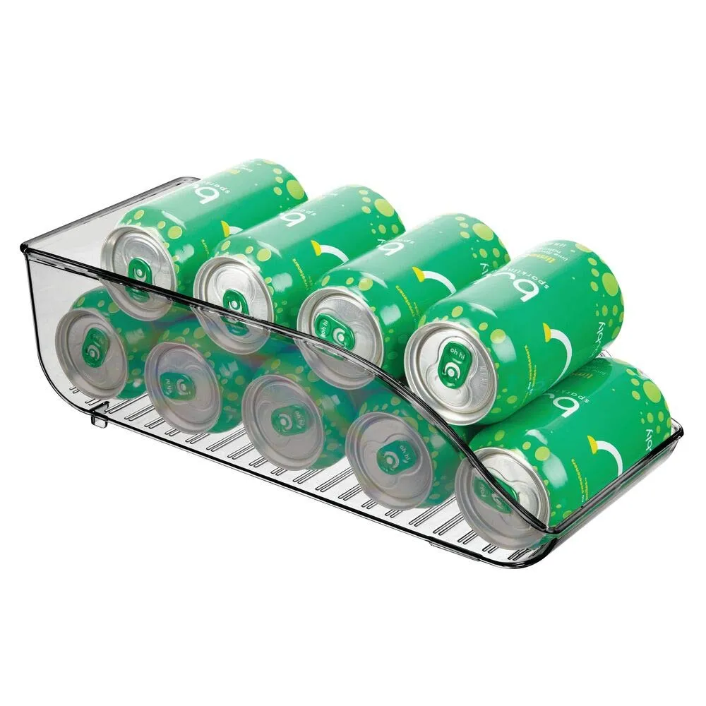 mDesign Dosenhalter Kühlschrank Organizer 9 Dosen rauchgrau