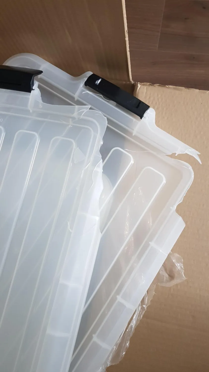 Iris Ohyama SK-450 Aufbewahrungsbox 50L 3er Set klar BPA-frei
