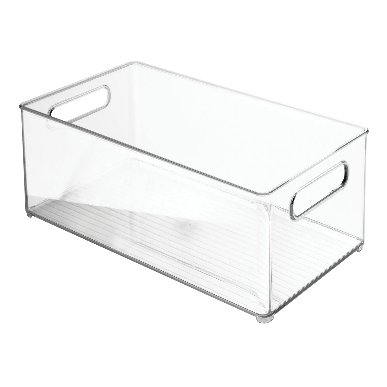 mDesign Ablagebox mit Griffen transparent 4er-Set Bad