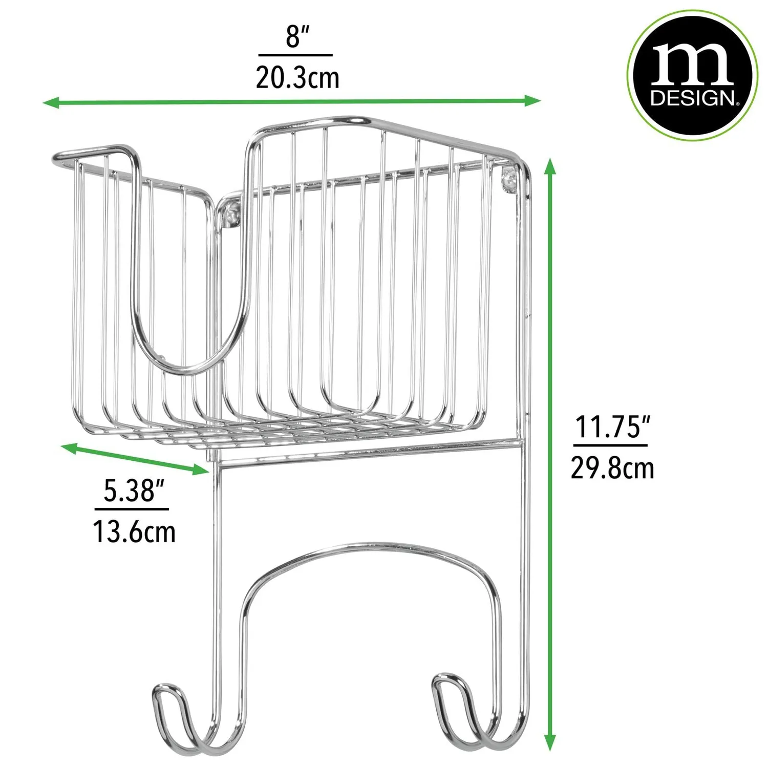 mDesign Bügelbretthalter Wand silber Metall