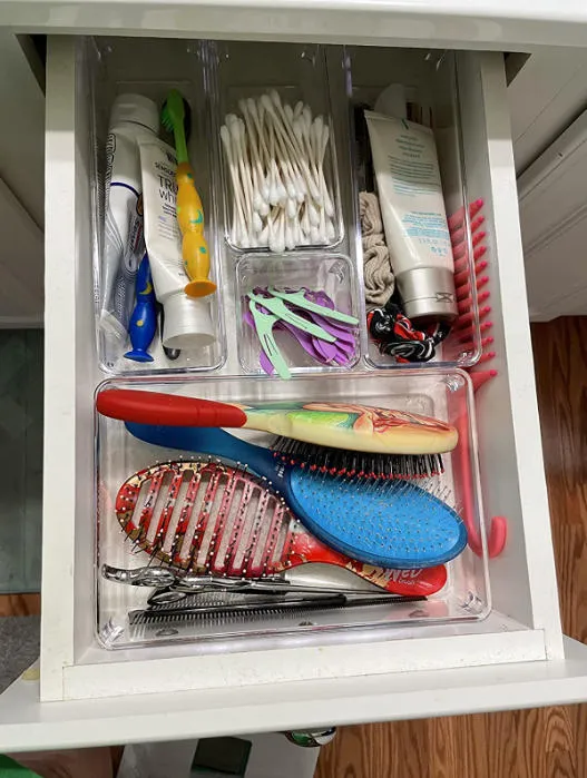 Lifewit Schubladen Organizer Set 25-teilig Transparent Kunststoff