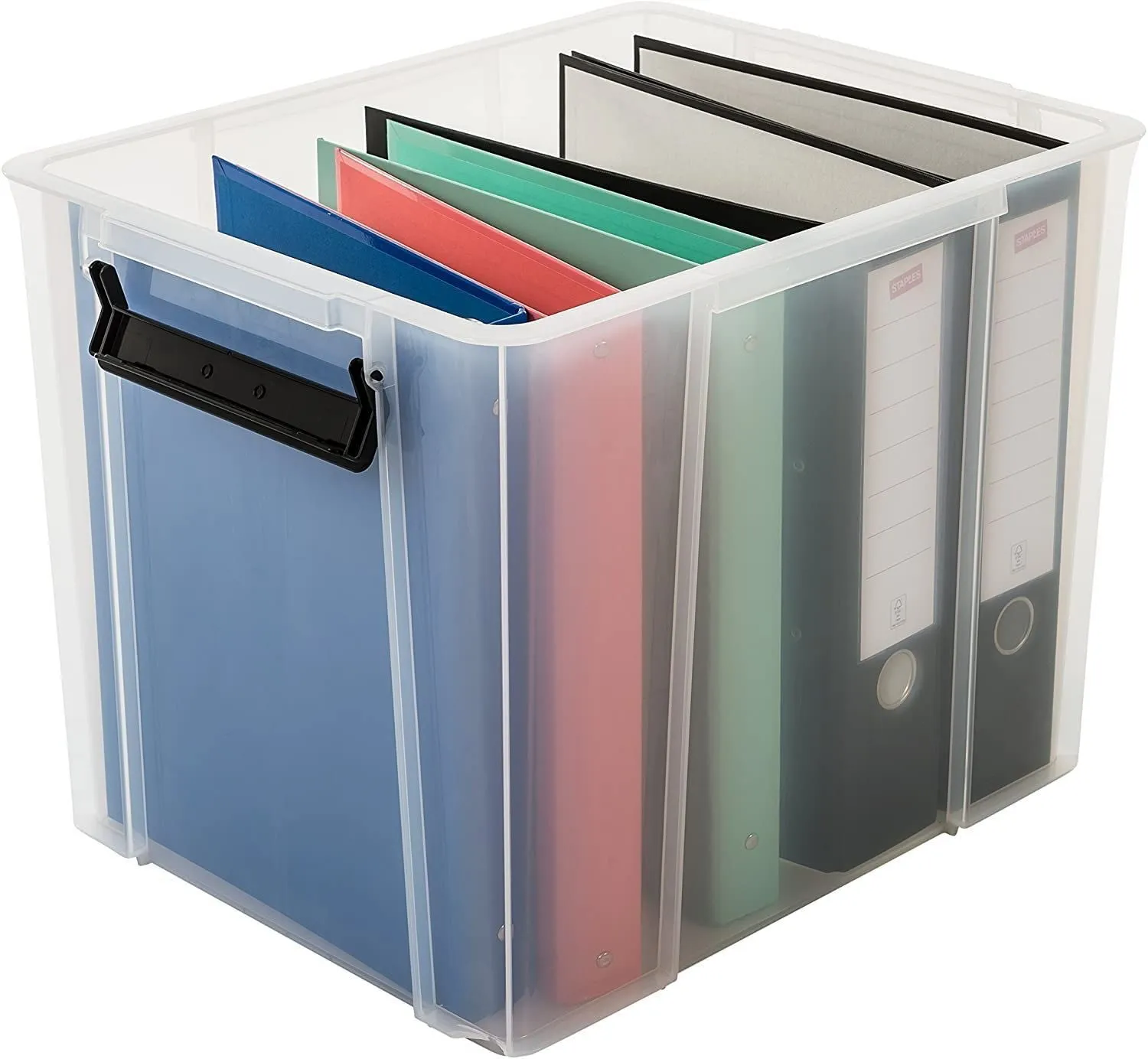 Iris Ohyama MBX-38 Aufbewahrungsbox 38L transparent stapelbar