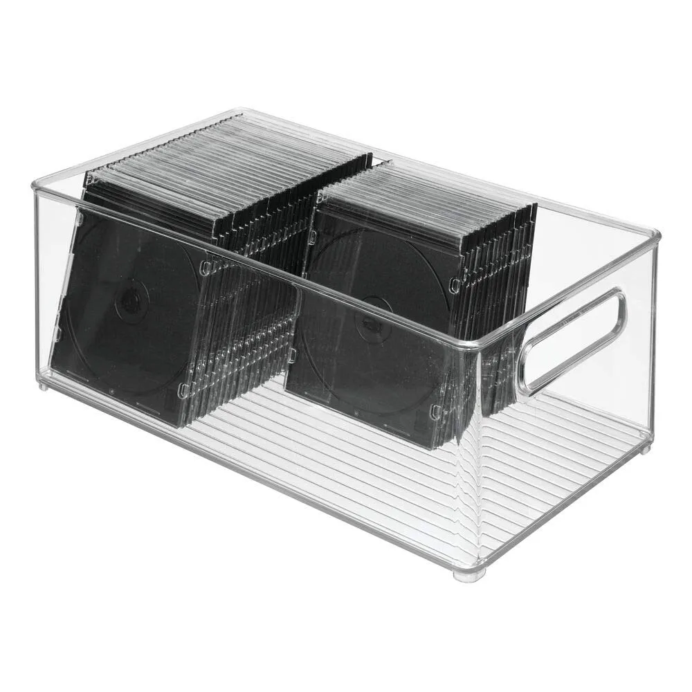mDesign Büro Organizer Transparent 2er-Set 20,6x37,1cm
