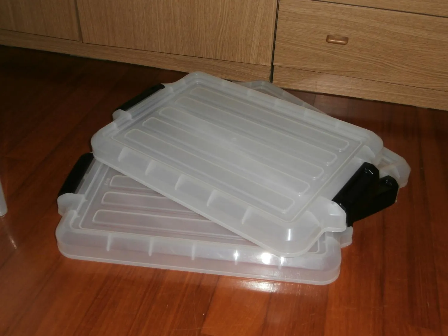 Iris Ohyama SK-210 Box 21L 3er-Set klar mit Deckel
