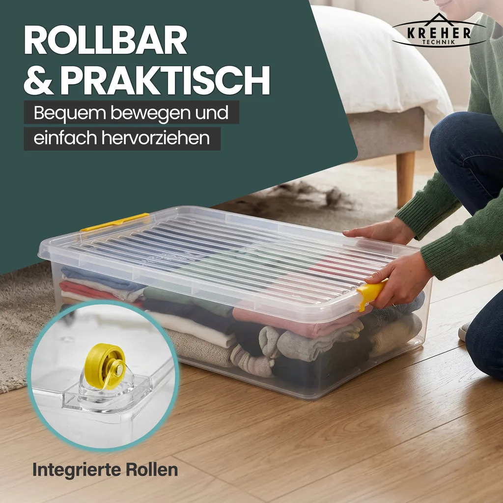 Kreher Simple Store Aufbewahrungsbox 30 L transparent