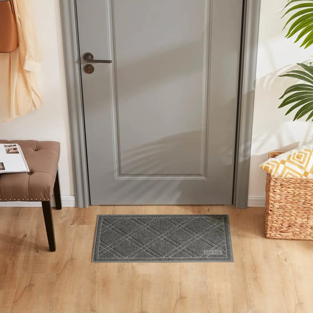 Lifewit Fußmatte innen Türmatte Grau 17x30 rutschfest