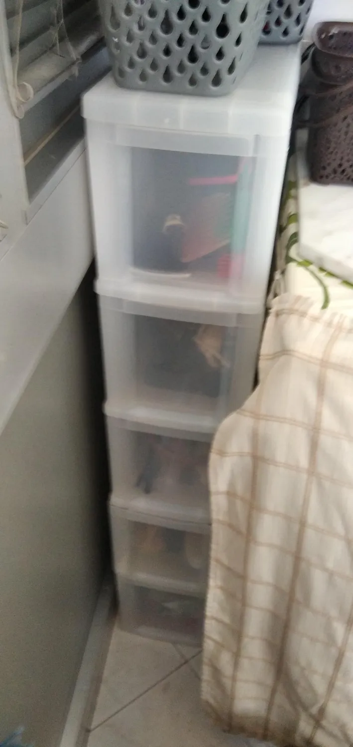 Iris Ohyama NSC-203 Schubladenturm schwarz 3x10L Rollen