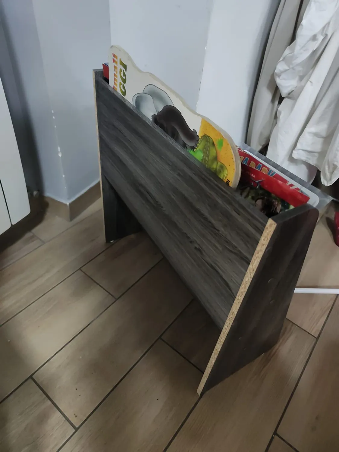 Iris Ohyama Magazine Rack Slim MR-S Zeitschriftenregal Eiche Grau
