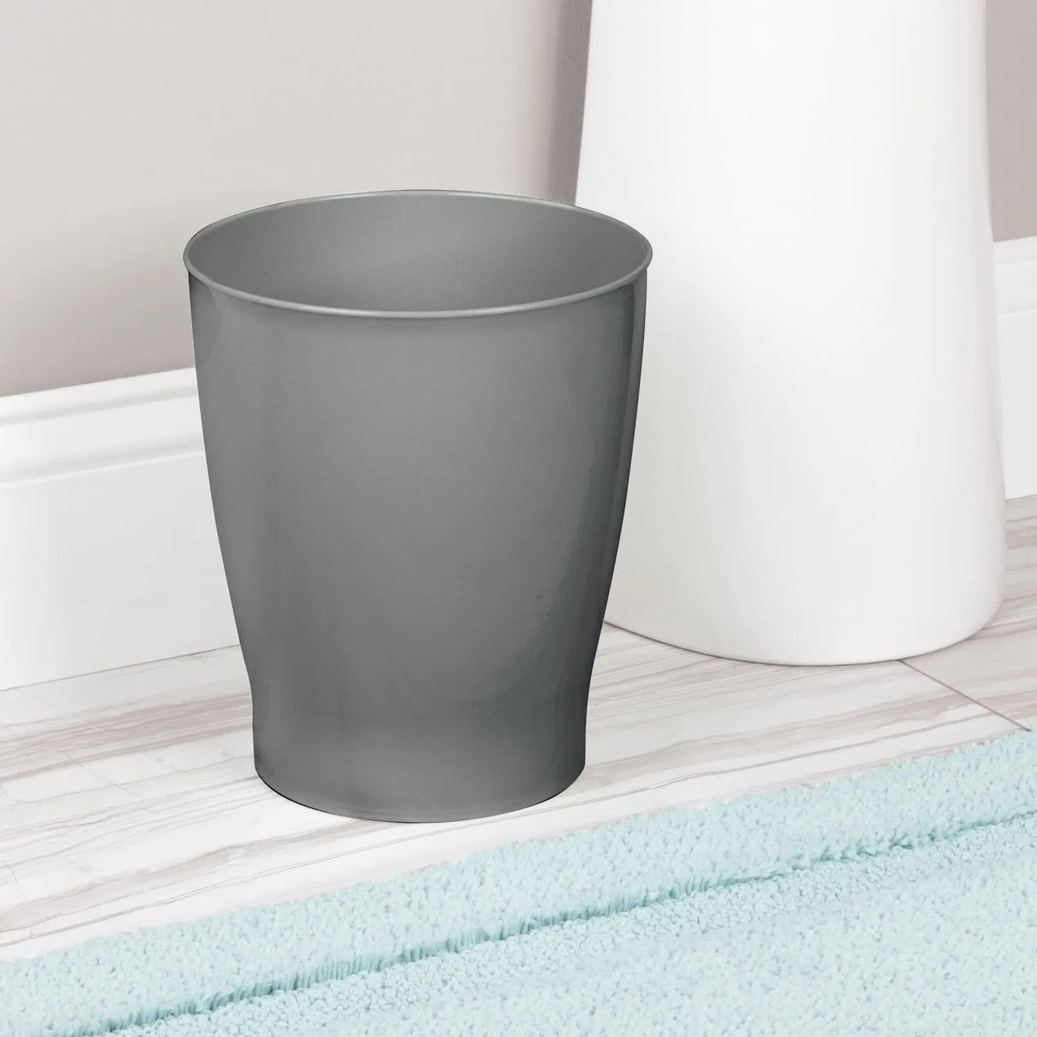 mDesign MetroDecor Abfalleimer 4,7L Anthrazit Bad