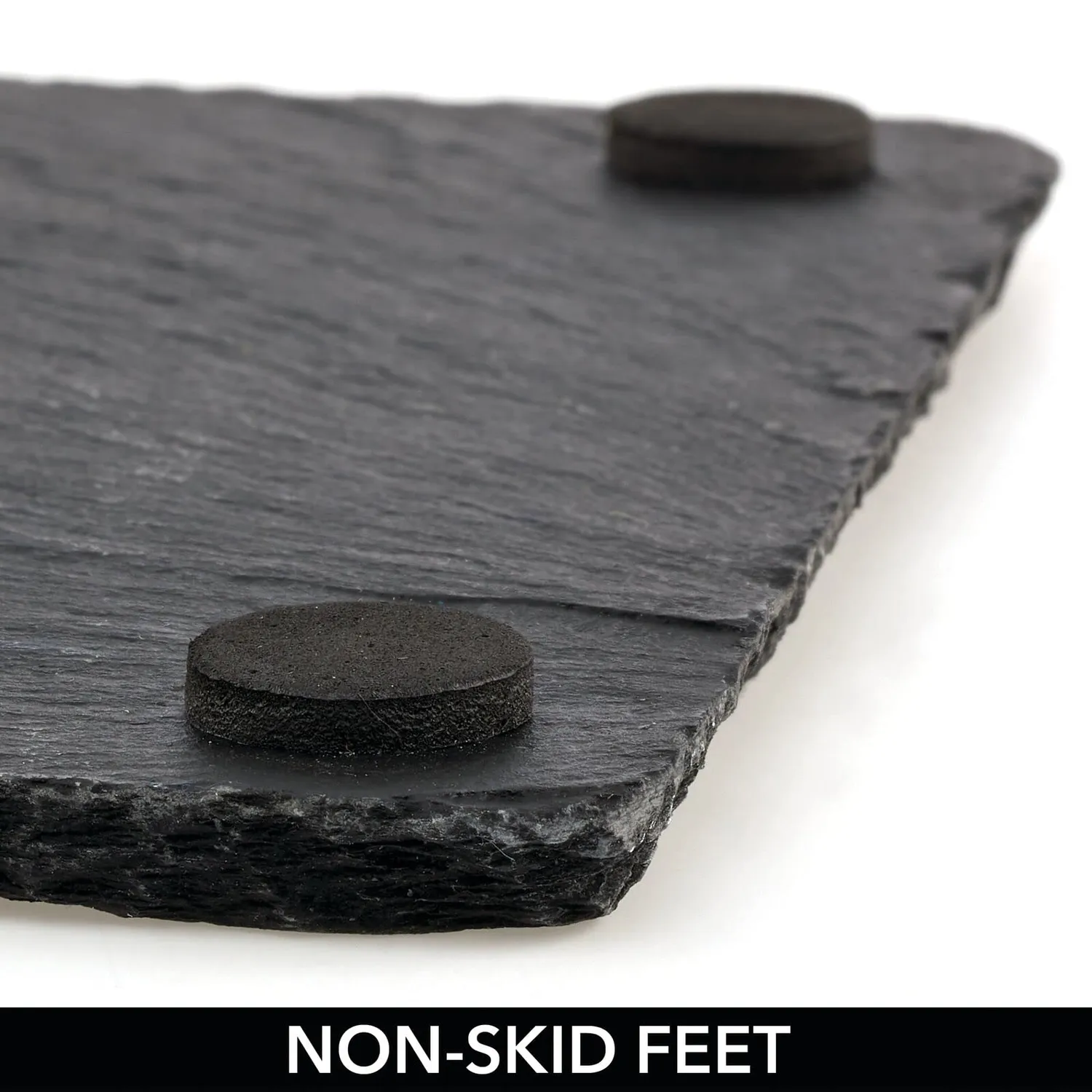 mDesign Schieferplatte Serviertablett schwarz mit Kreide