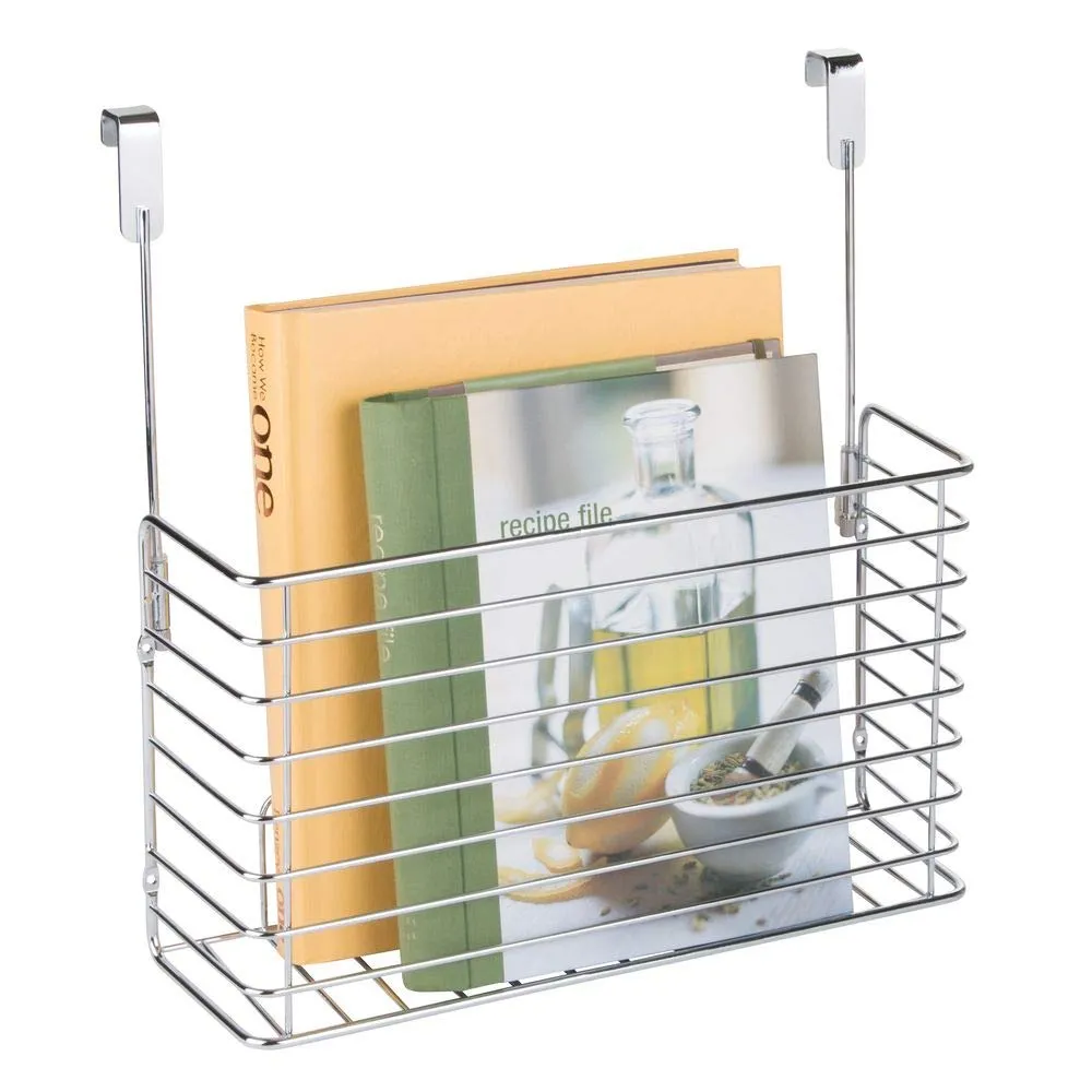 mDesign Küchenregal Hängeregal chrom 2er Set schmal