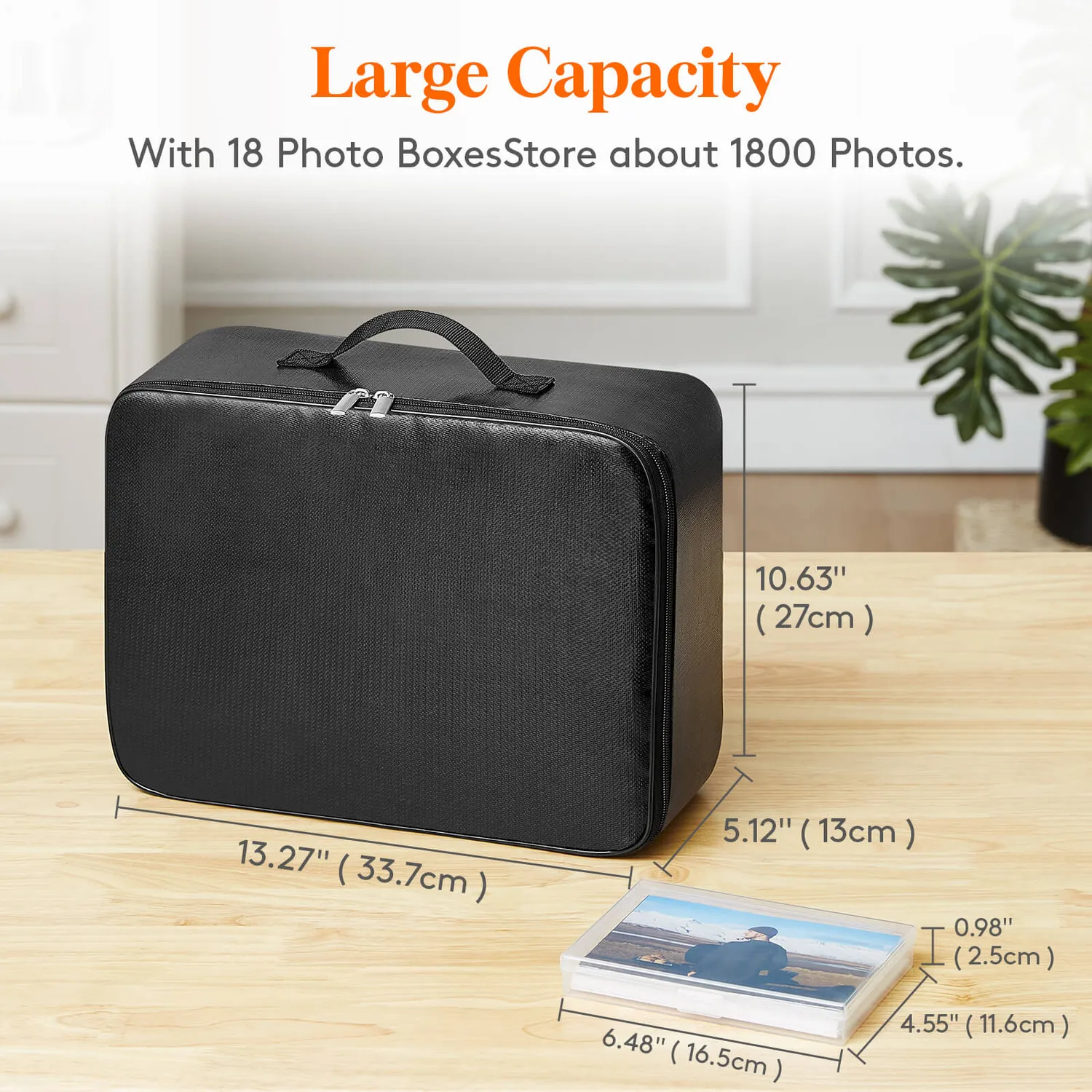 Lifewit Fotobox Feuerfest 18x 10x15 Transparent