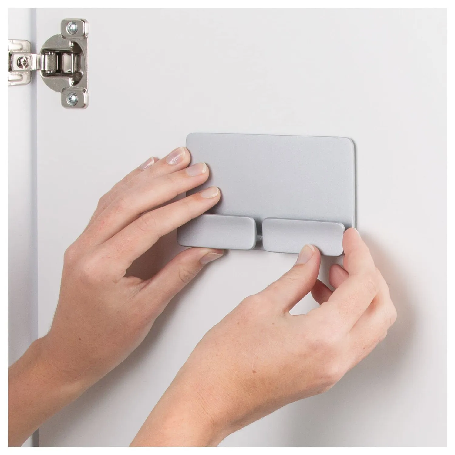 M Design Affixx Plastiktüten-Halter Metall selbstklebend stapelbar