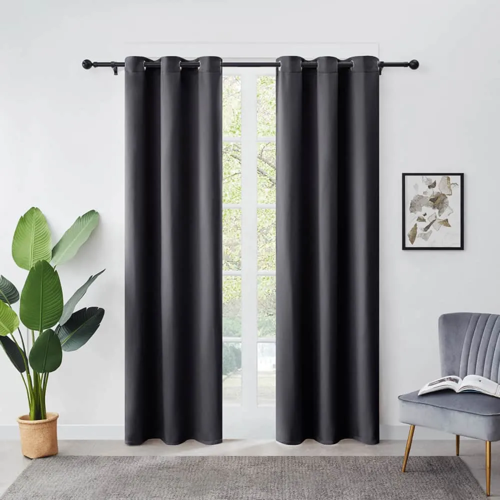 Lifewit Verdunklungsvorhang grau 107x160cm Thermo Blickdicht