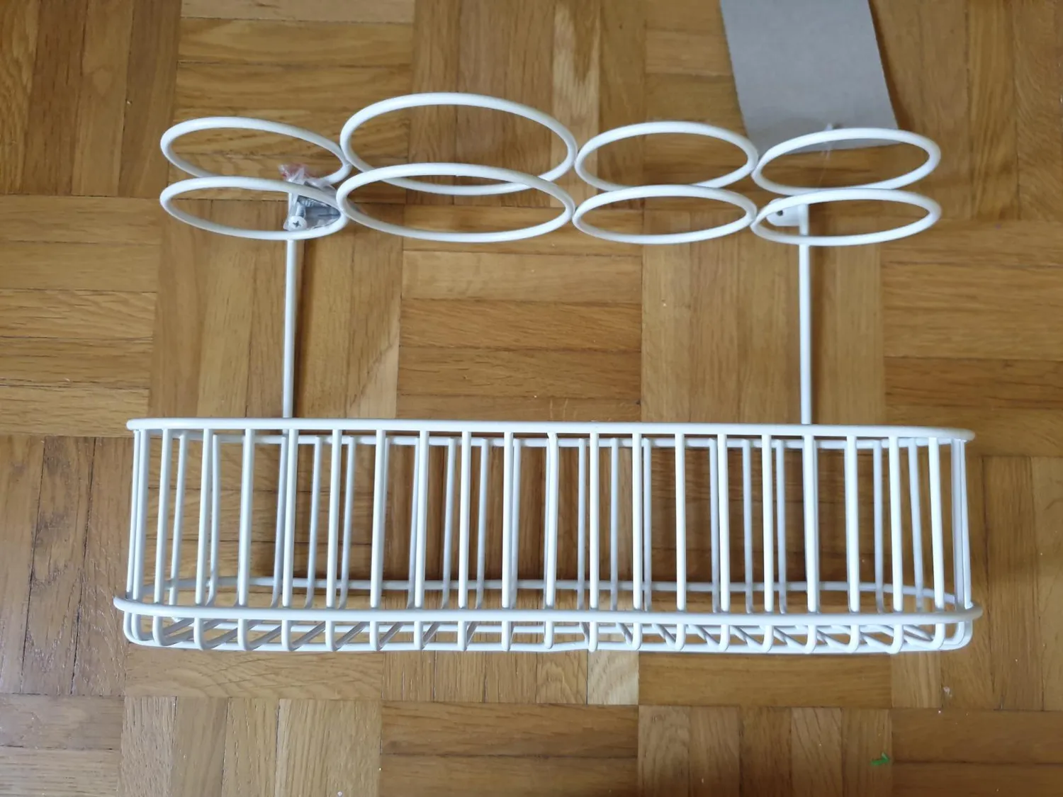 mDesign Fönhalter Wandmontage dunkelgrau 4 Fächer