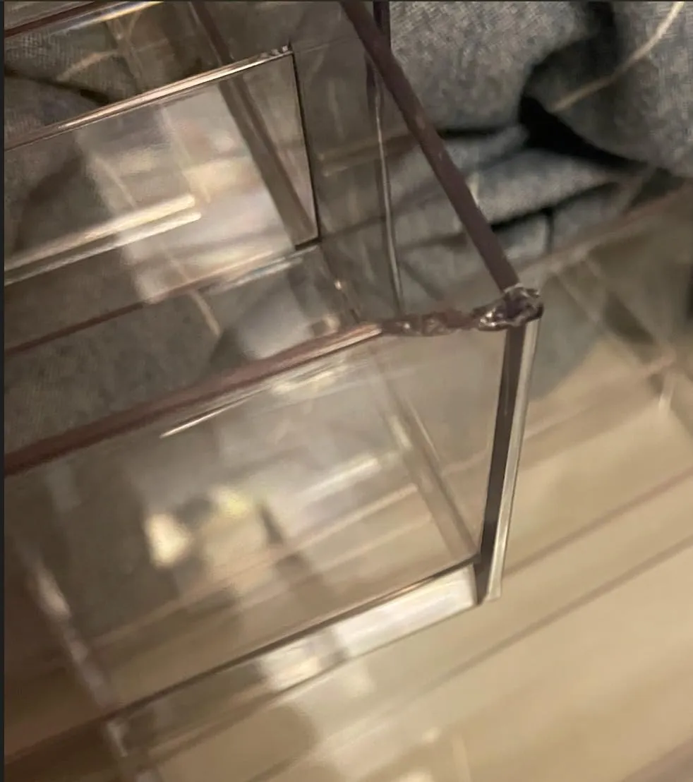 mDesign Brillenaufbewahrung 2 Schubladen weiß transparent