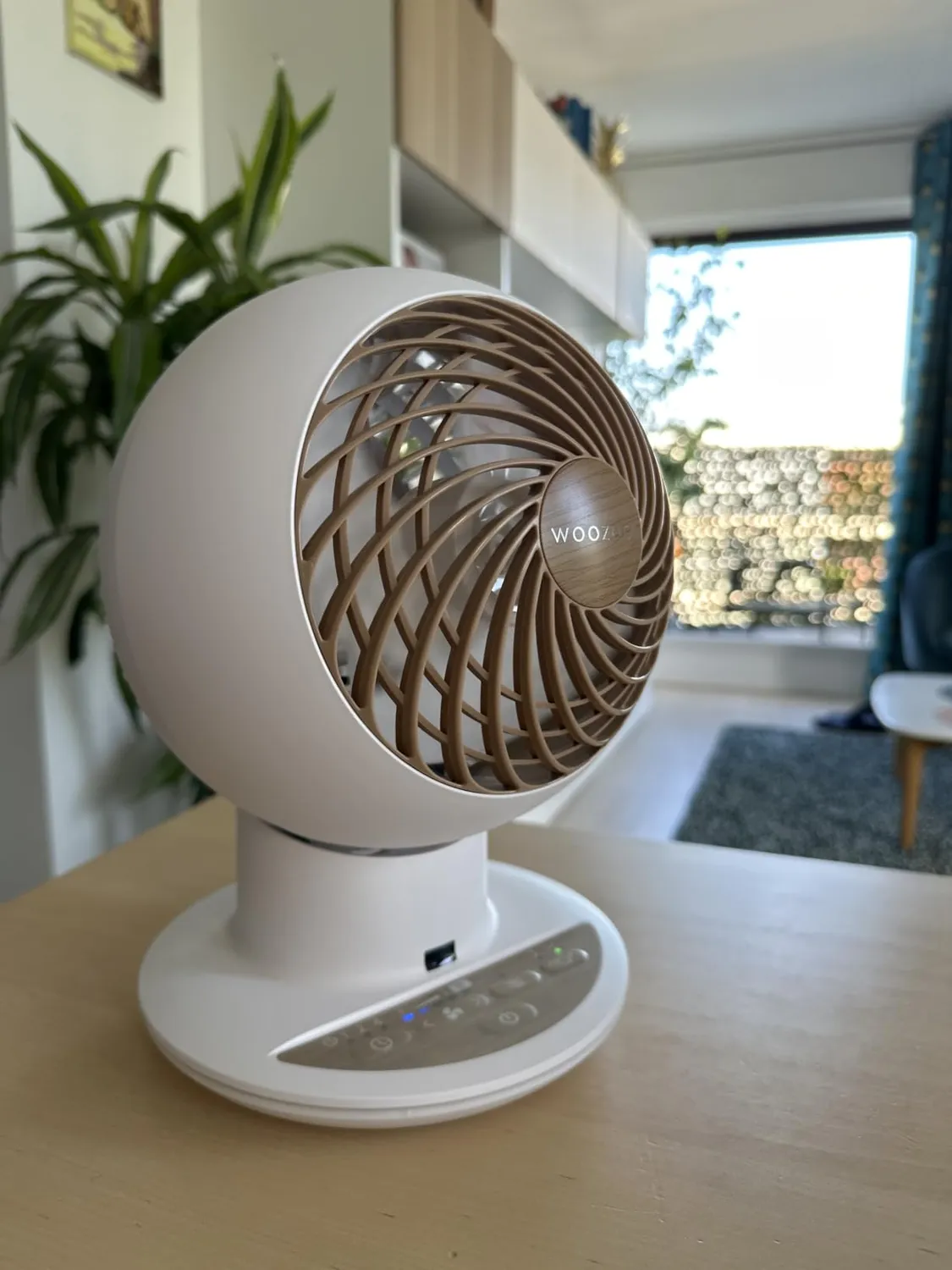 Iris Ohyama Woozoo PCF-SC15T Tischventilator Holz leise