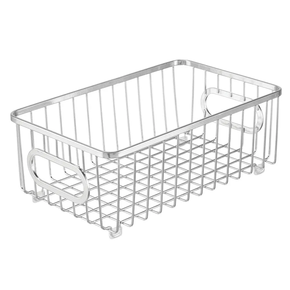 M Design Küchenkorb 07153MDKEU Drahtkorb 2er-Set Silber Chrom