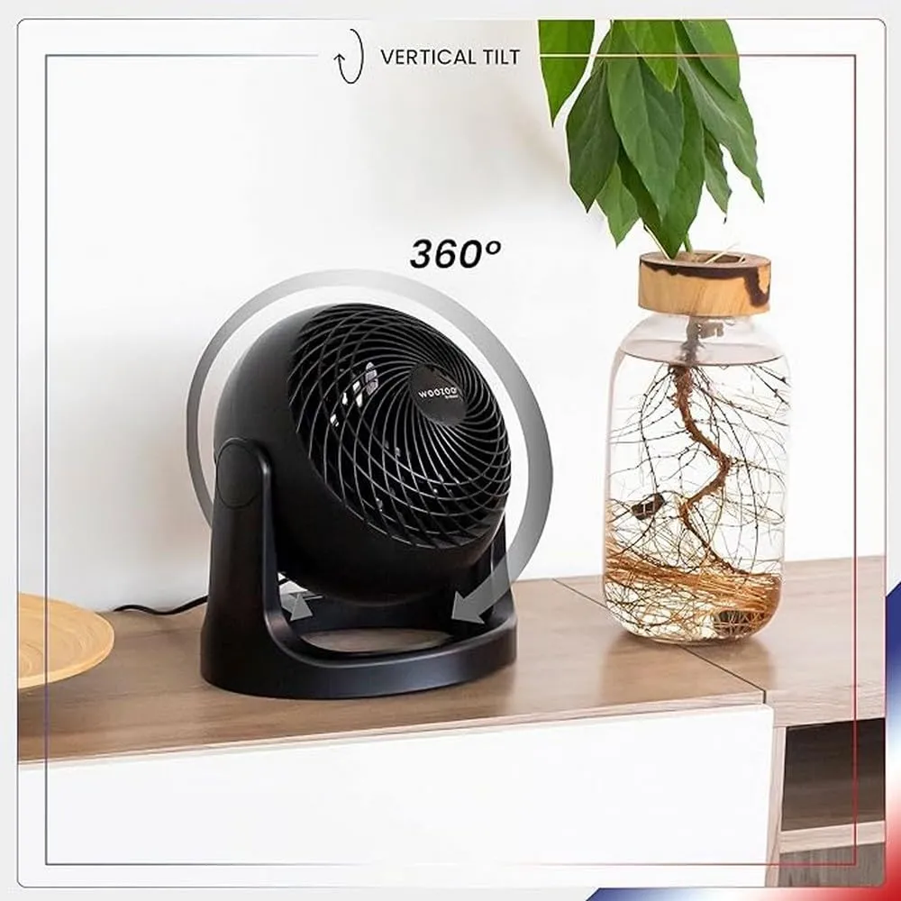 Iris Ohyama Woozoo PCF-HE18 Tischventilator schwarz 3 Stufen