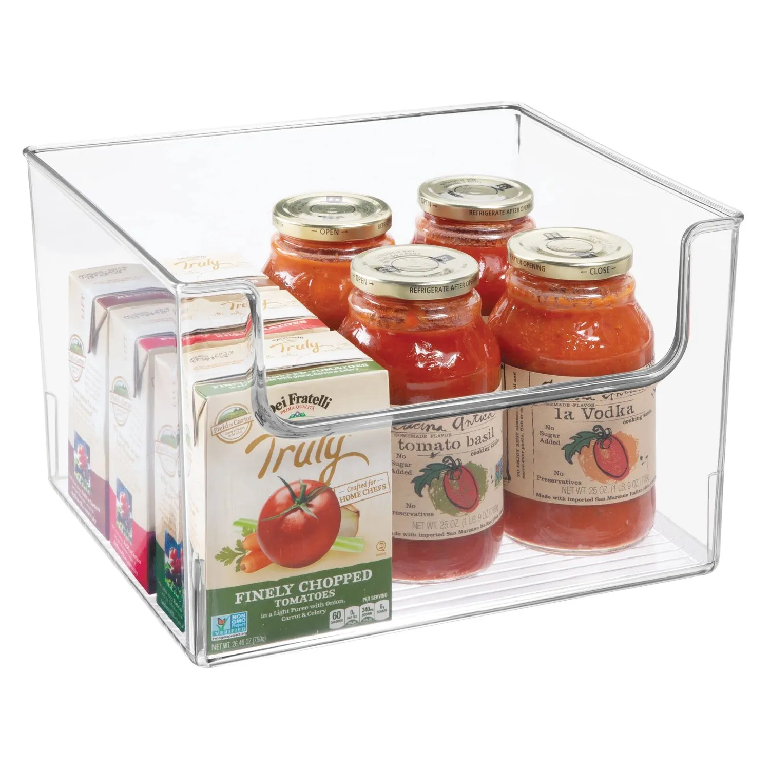 mDesign 02296 Aufbewahrungsbox 4er Set transparent BPA-frei