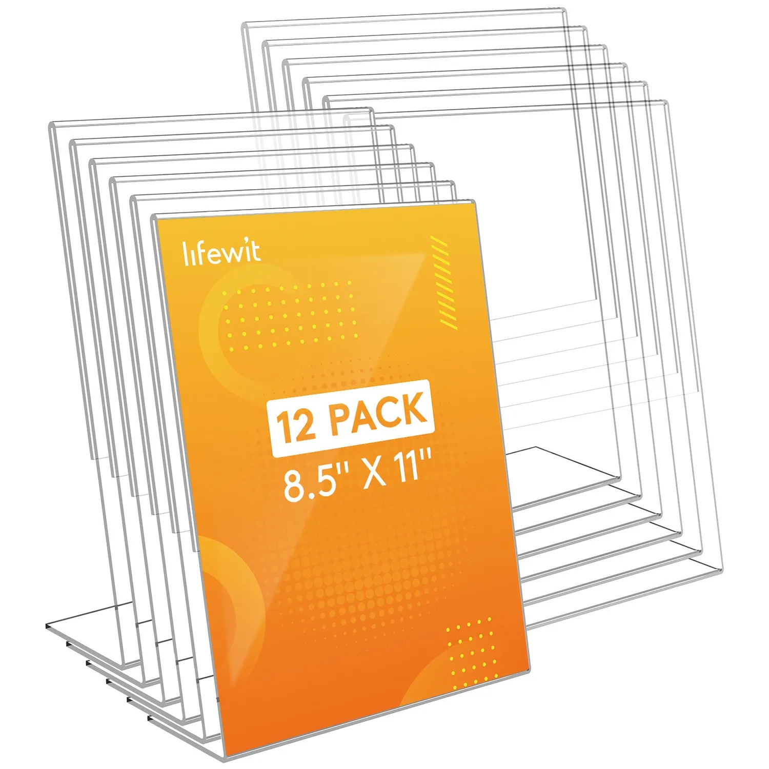 Lifewit Acryl Aufsteller 21,6x27,9cm 6er Pack transparent