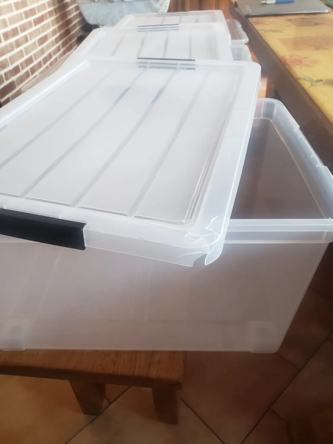 Iris Ohyama NCS-320 Aufbewahrungsbox 50 L transparent stapelbar