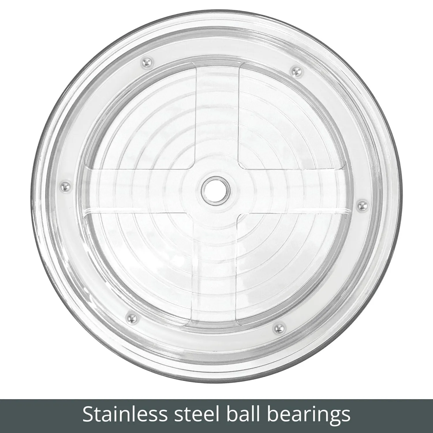 mDesign Lazy Susan Gewürzregal Dreh 2-stöckig 2er-Set