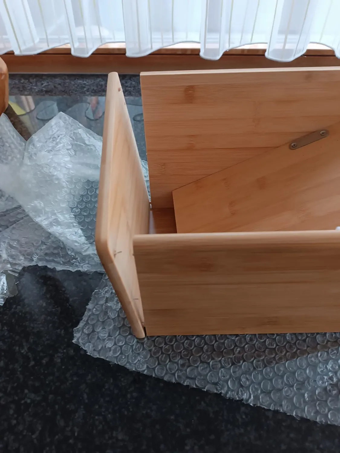 mDesign Brotkasten Bambus natur mit Deckel Brotbox Holz