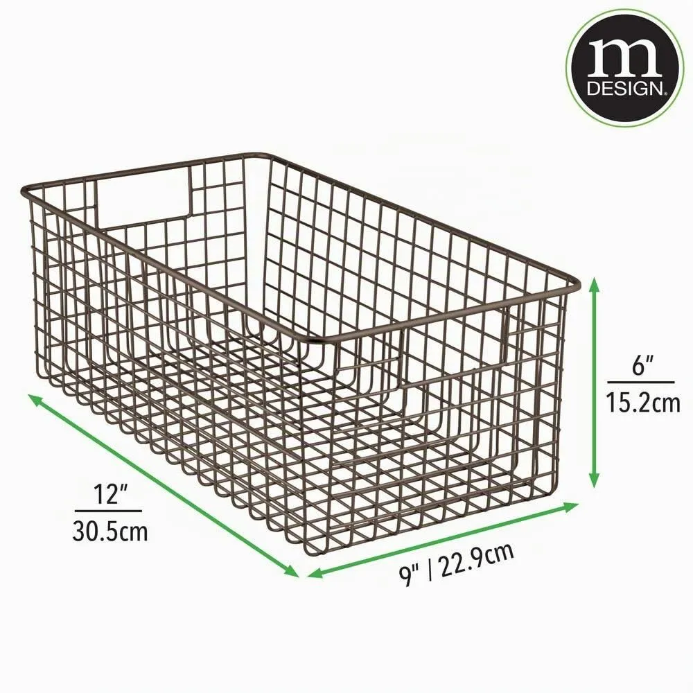 M Design Schuhbox Drahtkorb Korb Bronze Schuhaufbewahrung