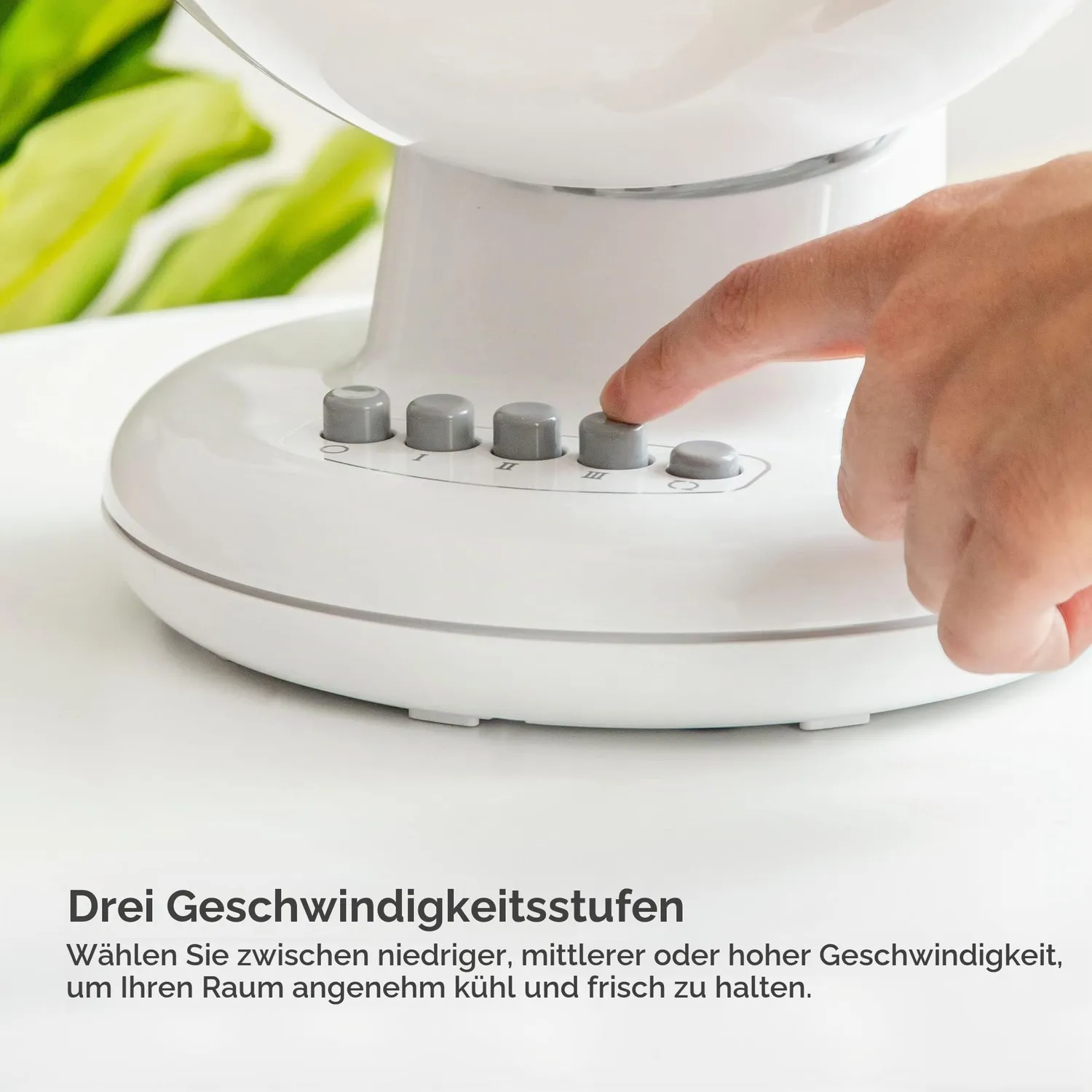 Iris Ohyama Woozoo PCF-M15 Tischventilator schwarz leise